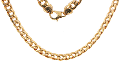 9ct Yellow Gold Classic Cuban Link Chain Necklace