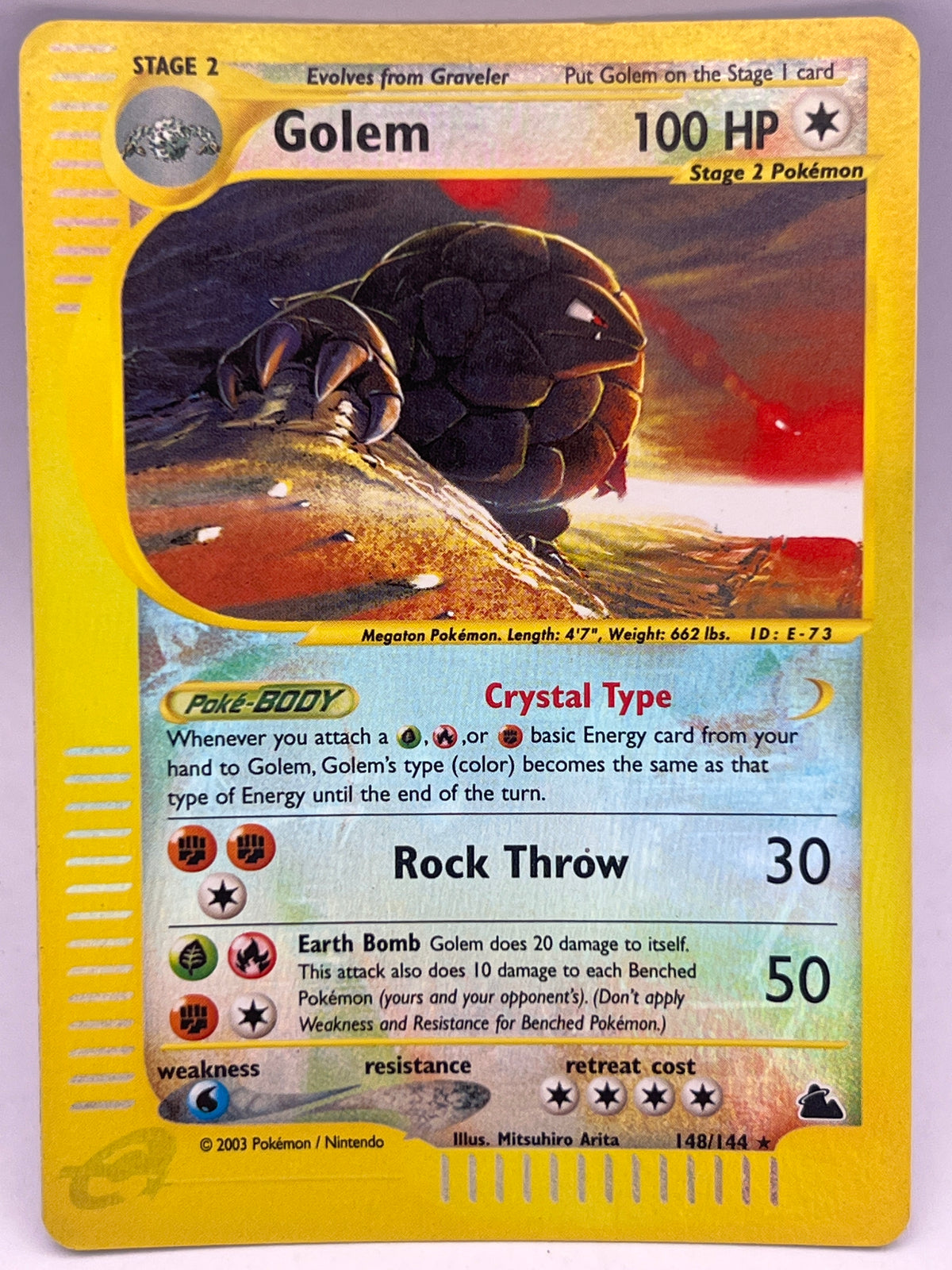 Pokémon - Golem Rev Holo 148/144 Skyridge