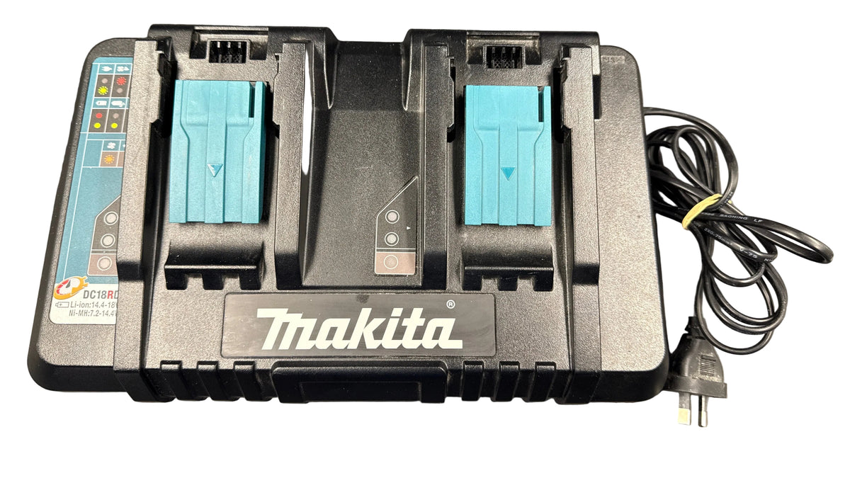 Makita - Same Time Dual Port Rapid Charger - DC18RD