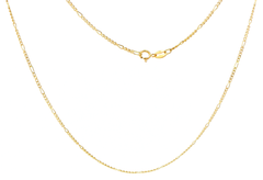 18ct Yellow Gold Figaro 5:1 Chain Necklace