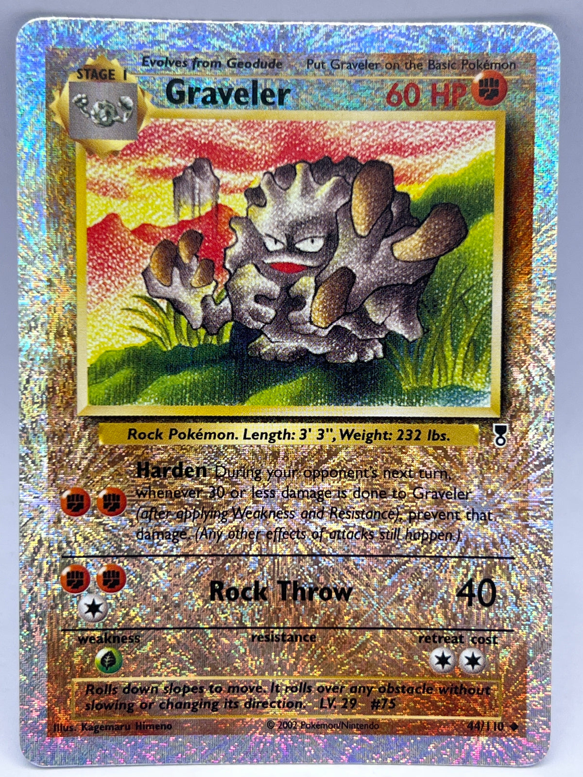 Pokémon - Graveler 44/110 Rev Holo Legendary Collection