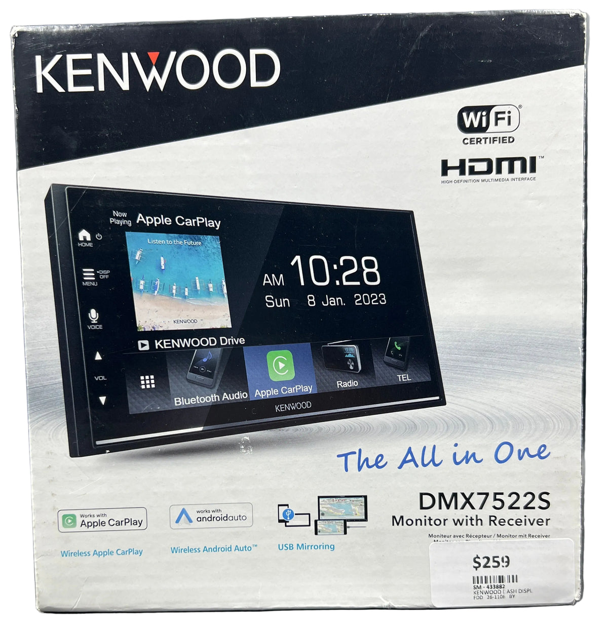 Kenwood - All-in-One DMX7522S Monitor with Receiver