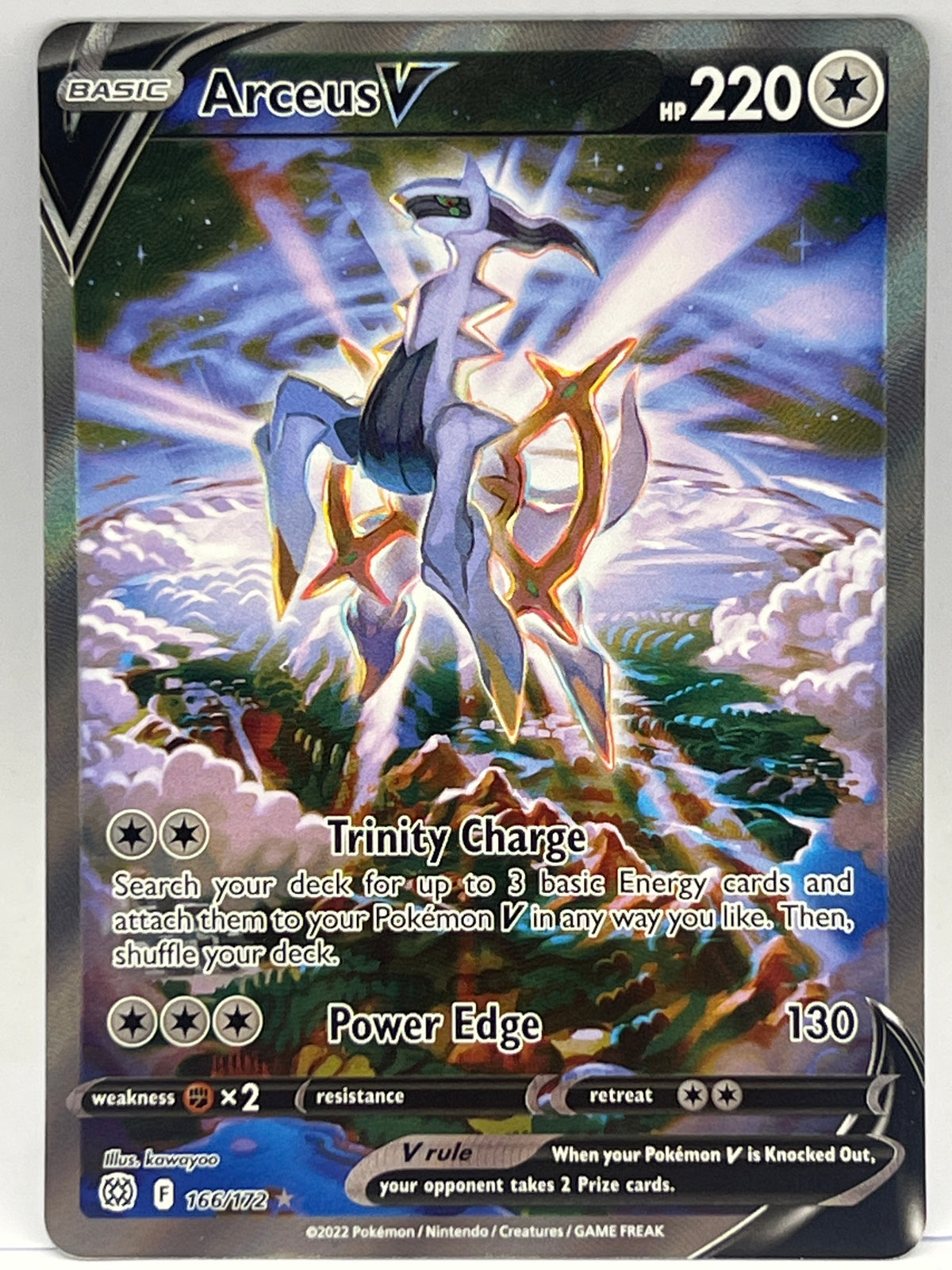 Pokémon -  Arceus V 166/172 Brilliant Stars