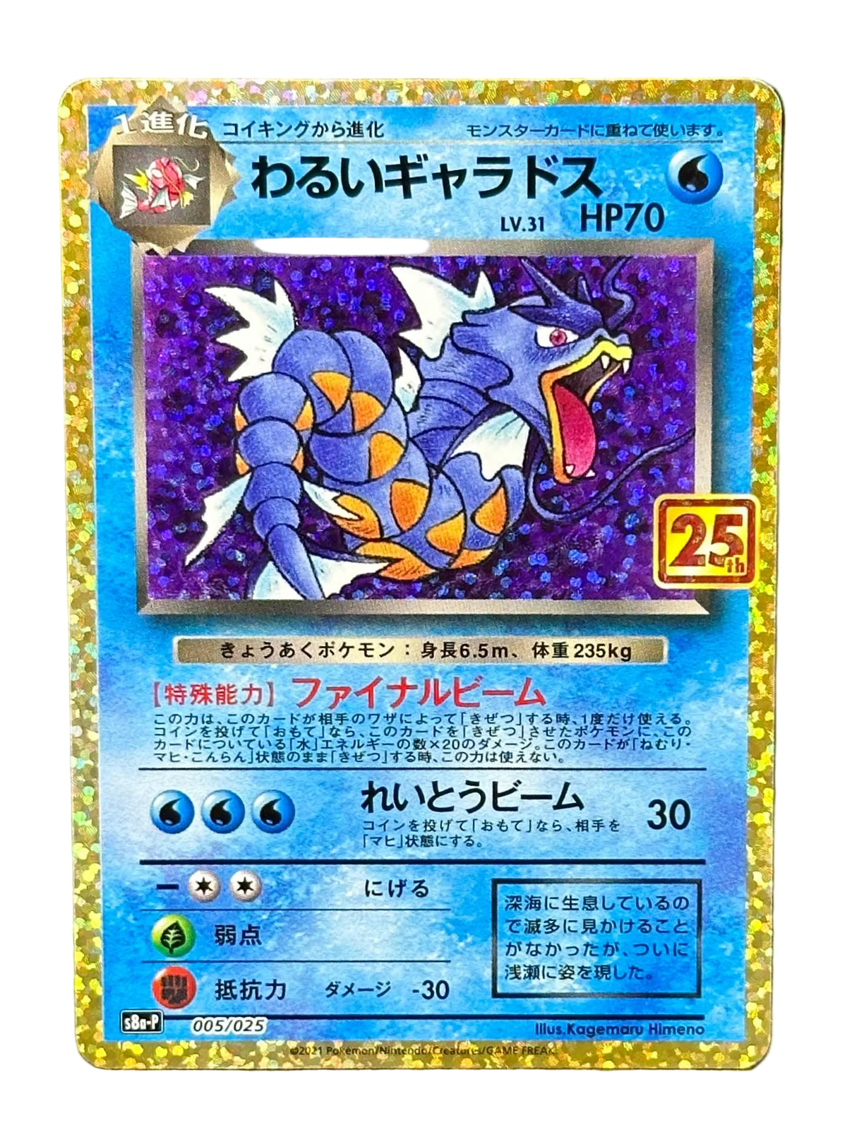 Pokemon - Dark Gyarados - Japanese 25th Anniversary - 005/025