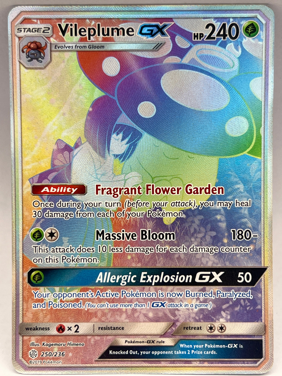 Pokémon - Vileplume GX 250/236 Cosmic Eclipse