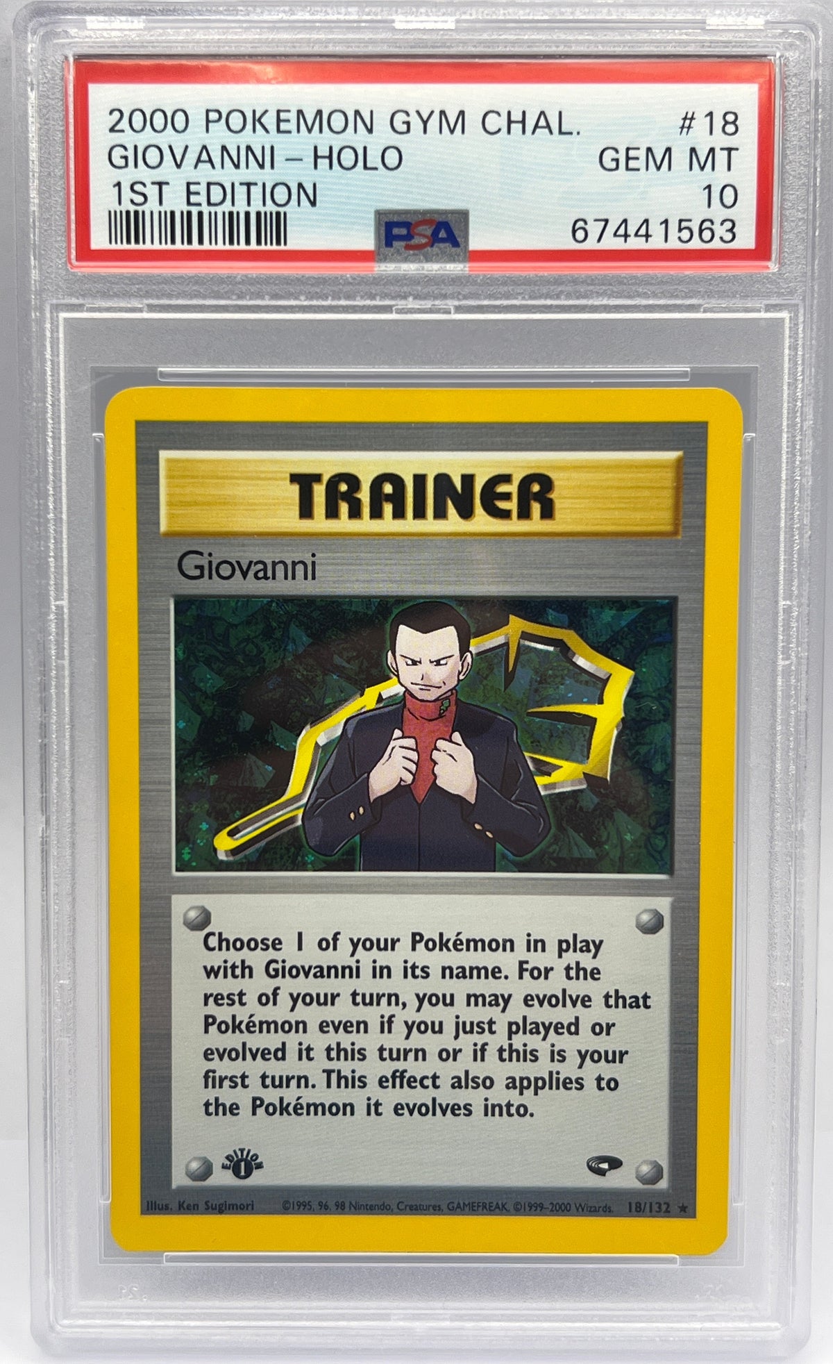 Pokémon - Giovanni 18/132 1ST Edition Gym Challenge