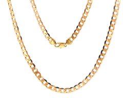 9ct Yellow Gold Classic Cuban Chain Necklace