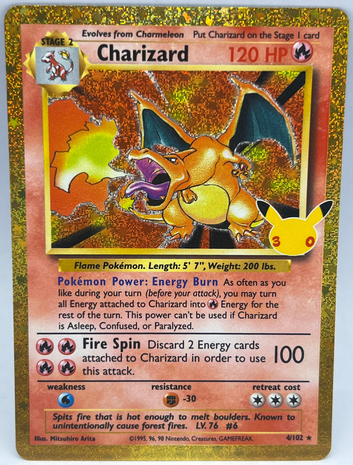 Pokémon - Charizard 4/102 30TH Celebrations