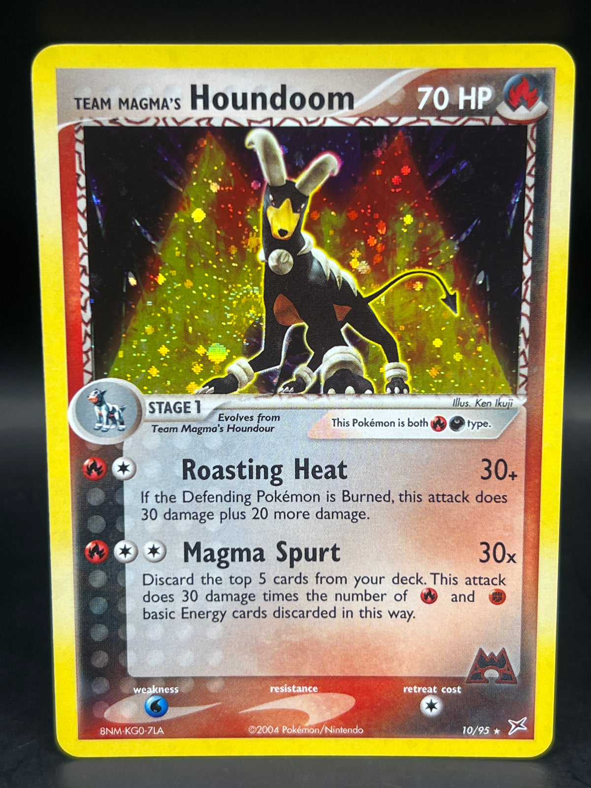 Team Magma’s Houndoom 10/95 Holo Team Magna Vs Team Aqua