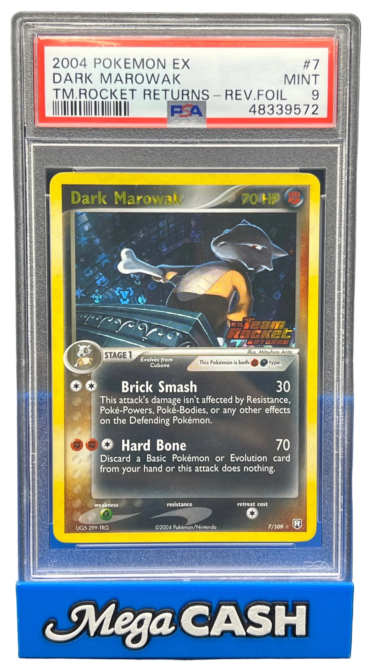 Pokémon - PSA 9 Dark Marowak 7/109 Ex Team Rocket Returns Rev Holo