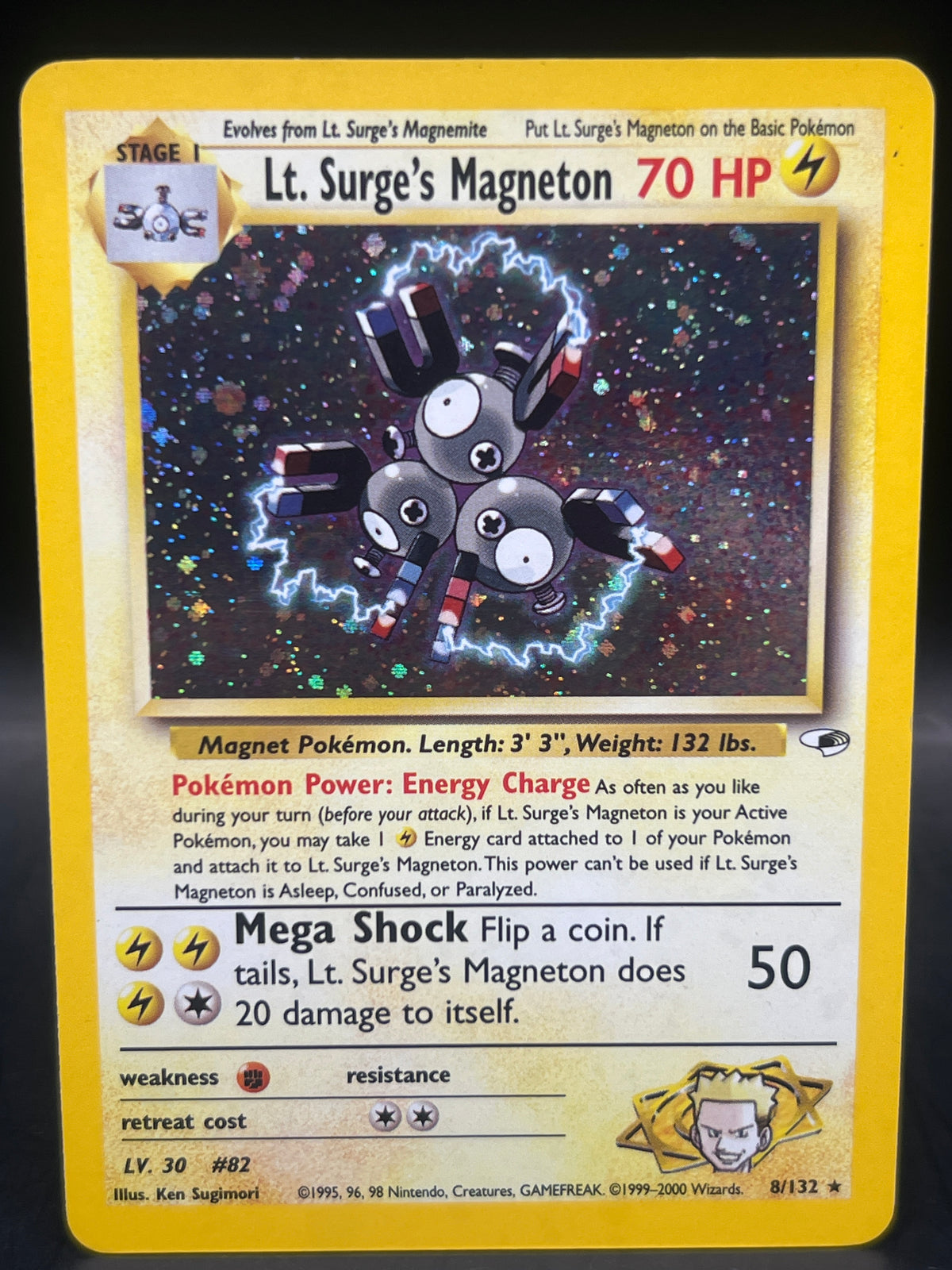 Lt. Surge Magneton Holo 8/132 Gym Hero’s