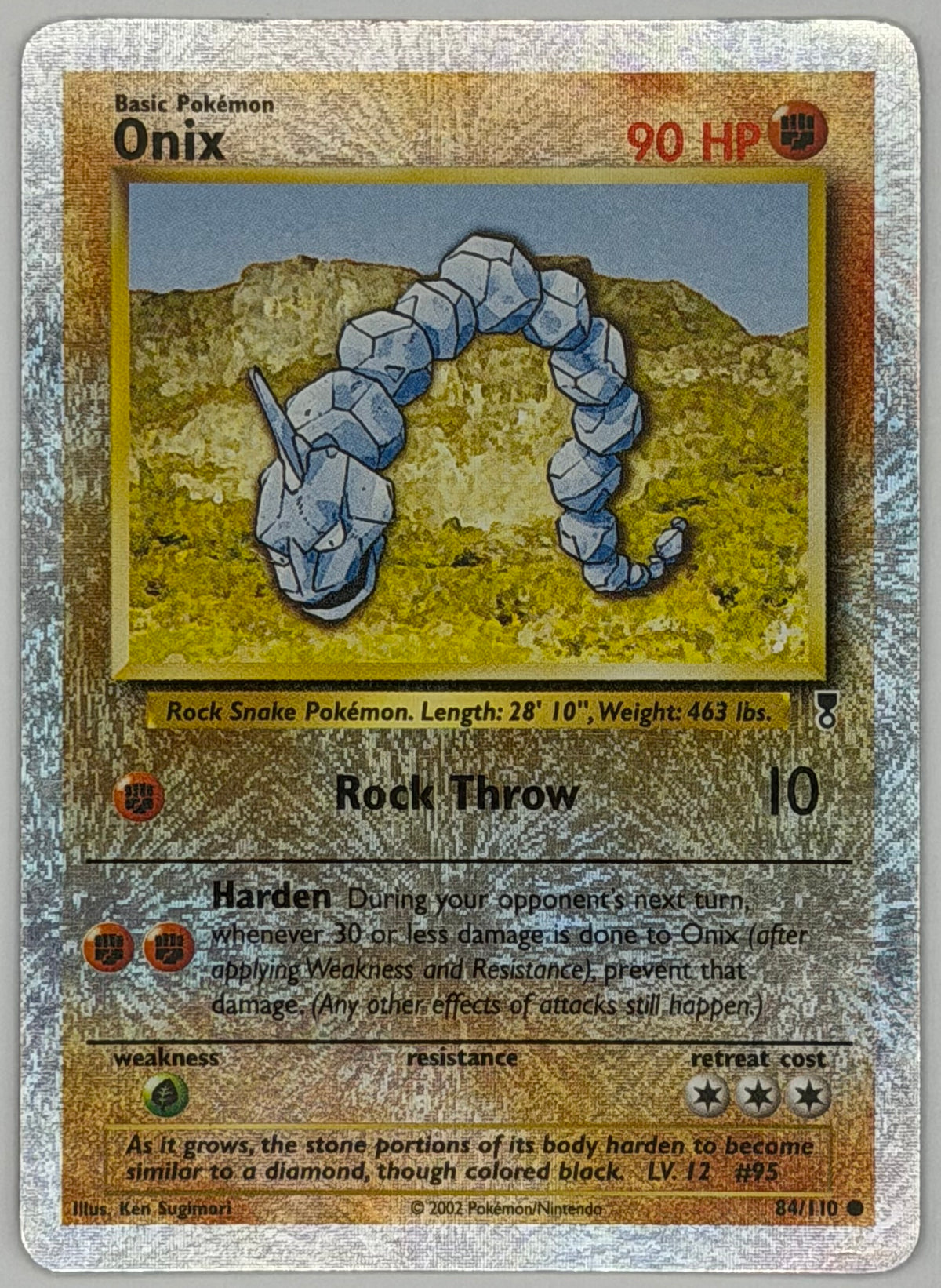 Pokemon Onix 84/110 Legendary Collection