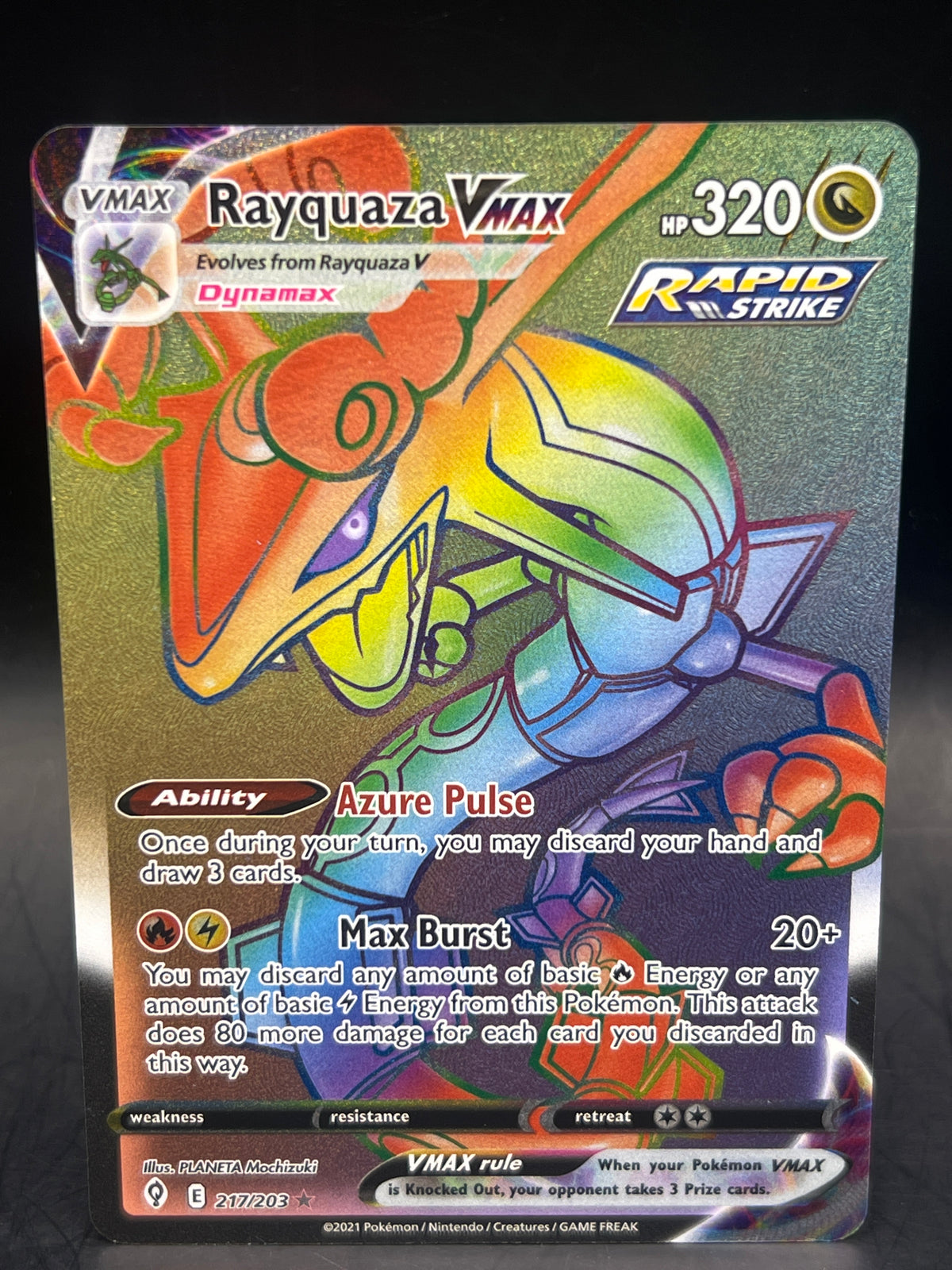 Rayquaza Vmax 217/203 Evolving Skies