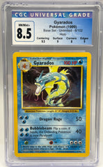 Pokémon - Gyarados Holo 6/102 Base Set Unlimited 6/102 CGC 8.5