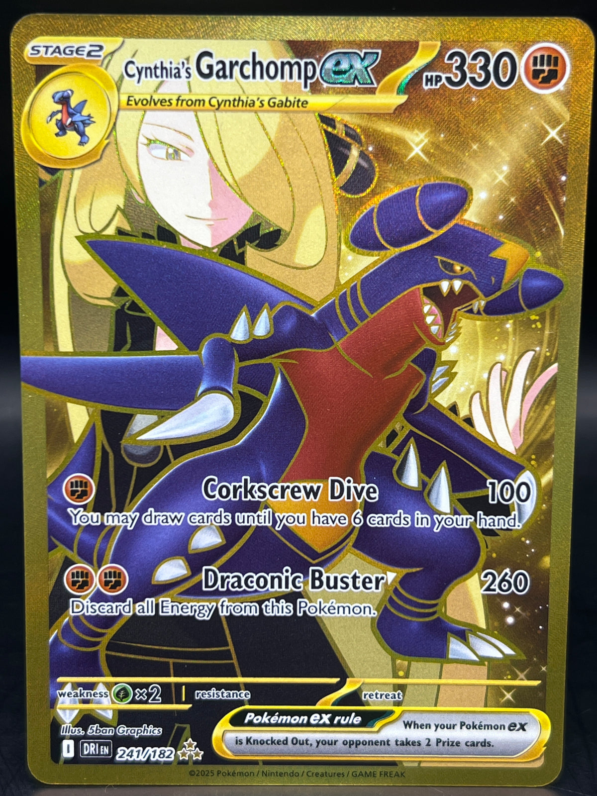 Cynthia’s Garchomp EX 241/182 Destined Rival