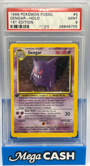 Pokémon - PSA 9 1ST Edition Gengar 5/62 Holo Fossil