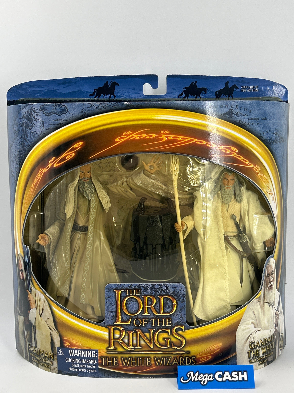 Toy Biz LOTR The White Wizards Gandalf / Saruman Action Figure Set