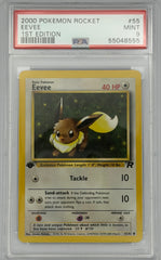 Pokemon PSA 9 Eevee 55/82 1st Edition Rocket