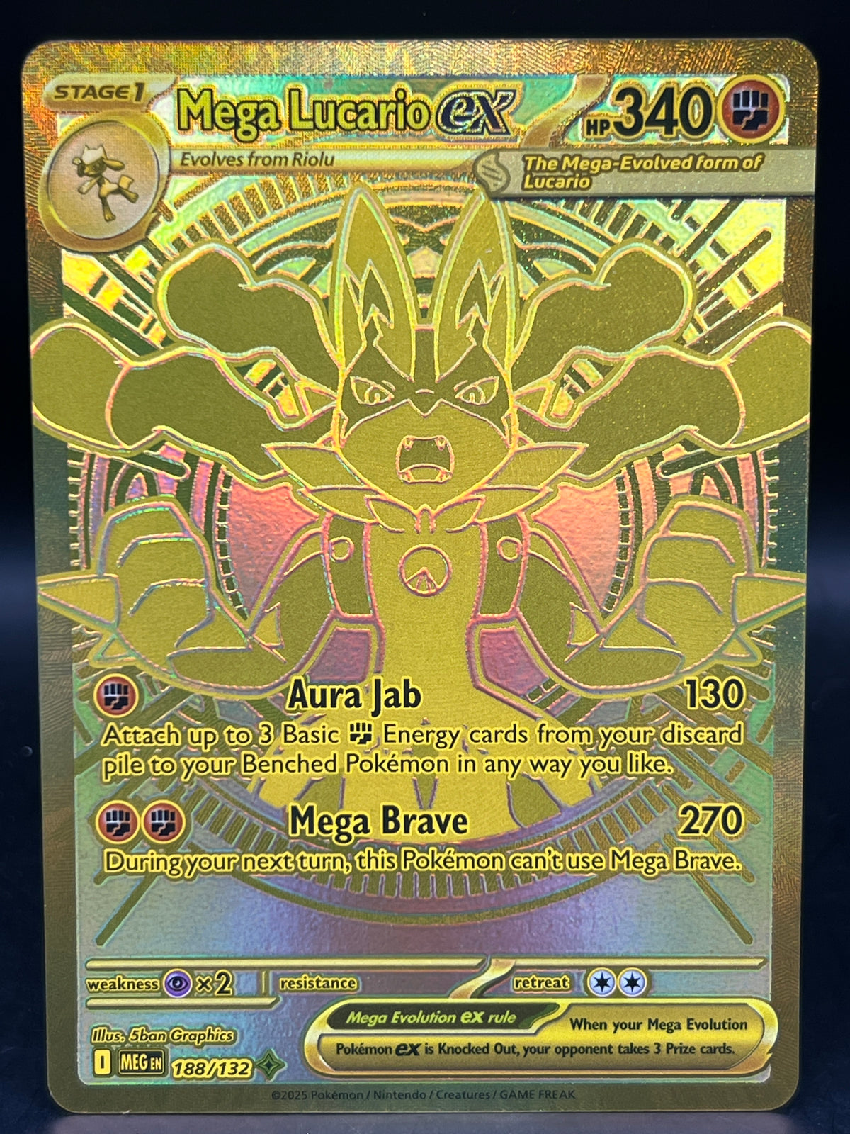 Mega Lucario EX 188/132 Mega Evolutions Base