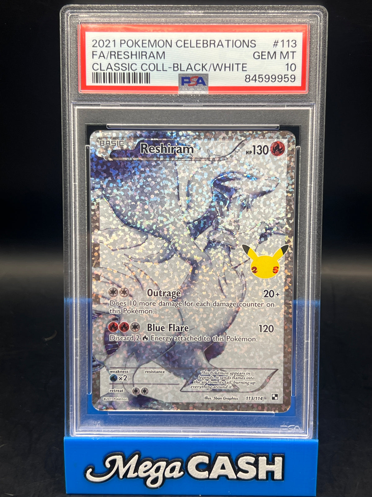 PSA 10 Reshiram 113/114 Celebrations