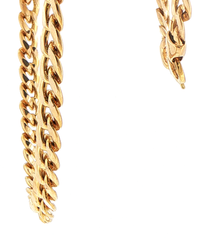 9ct Yellow Gold Classic Cuban Link Chain Necklace