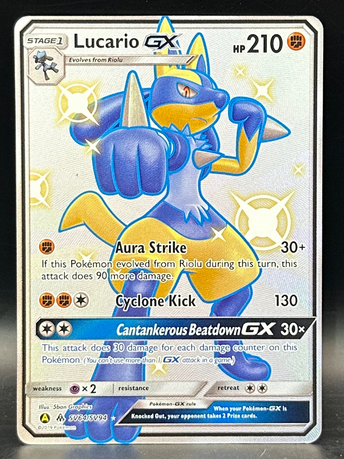 Lucario GX - Hidden Fates - SV64/SV94