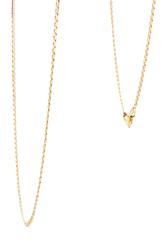 9ct Yellow Gold Two-Tone Curb Link Chain Necklace