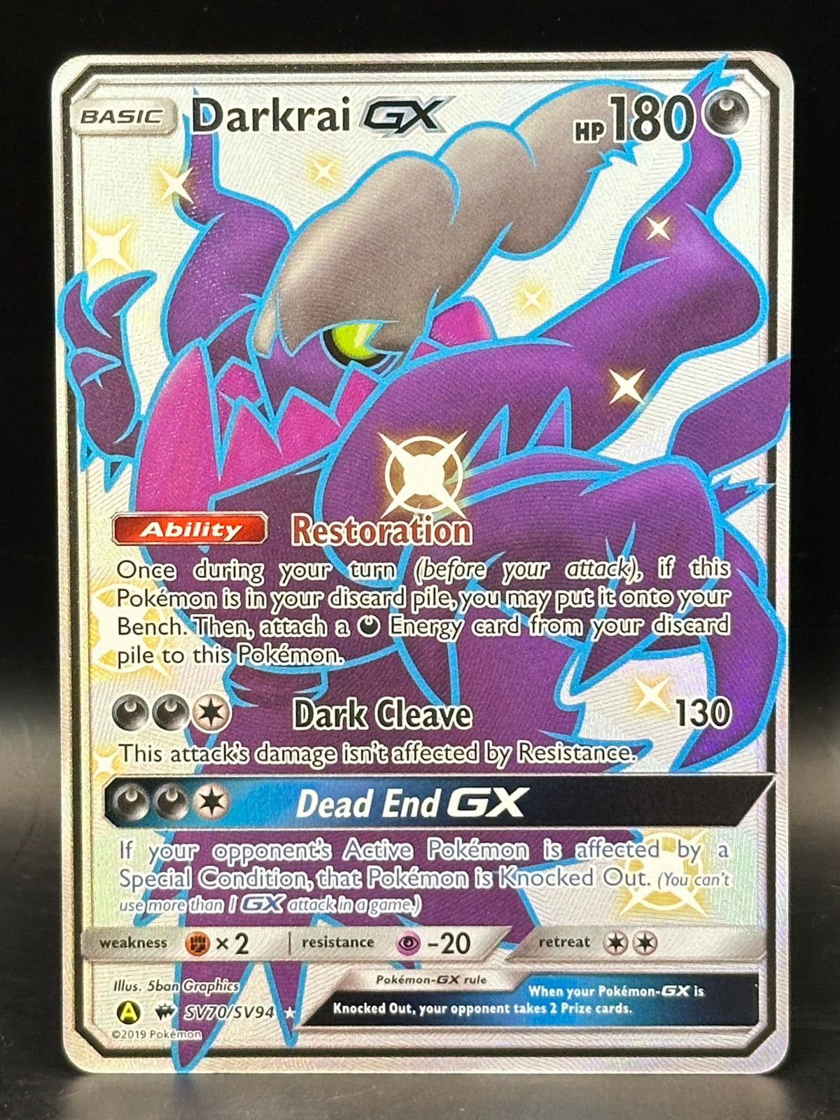 Darkrai GX - Hidden Fates - SV70/SV94
