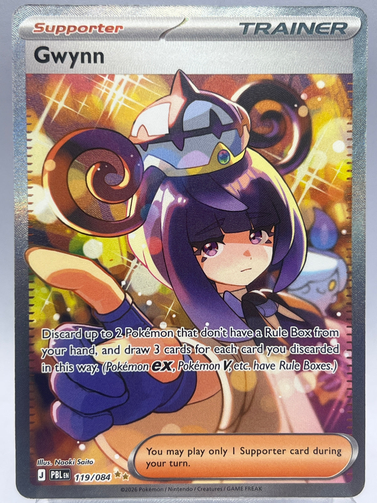 Pokémon- Gwynn 119/084 Pitch Black