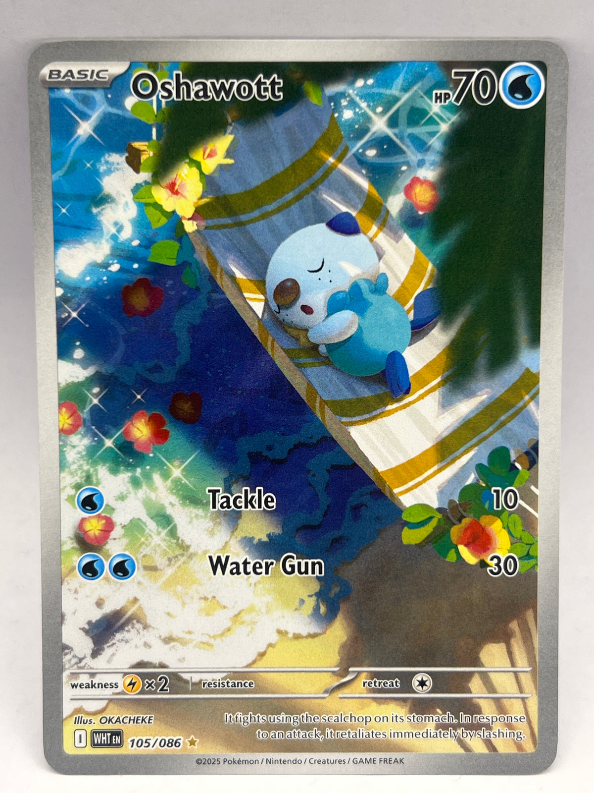 Pokemon - Oshawott 105/086 105/086 White Flare