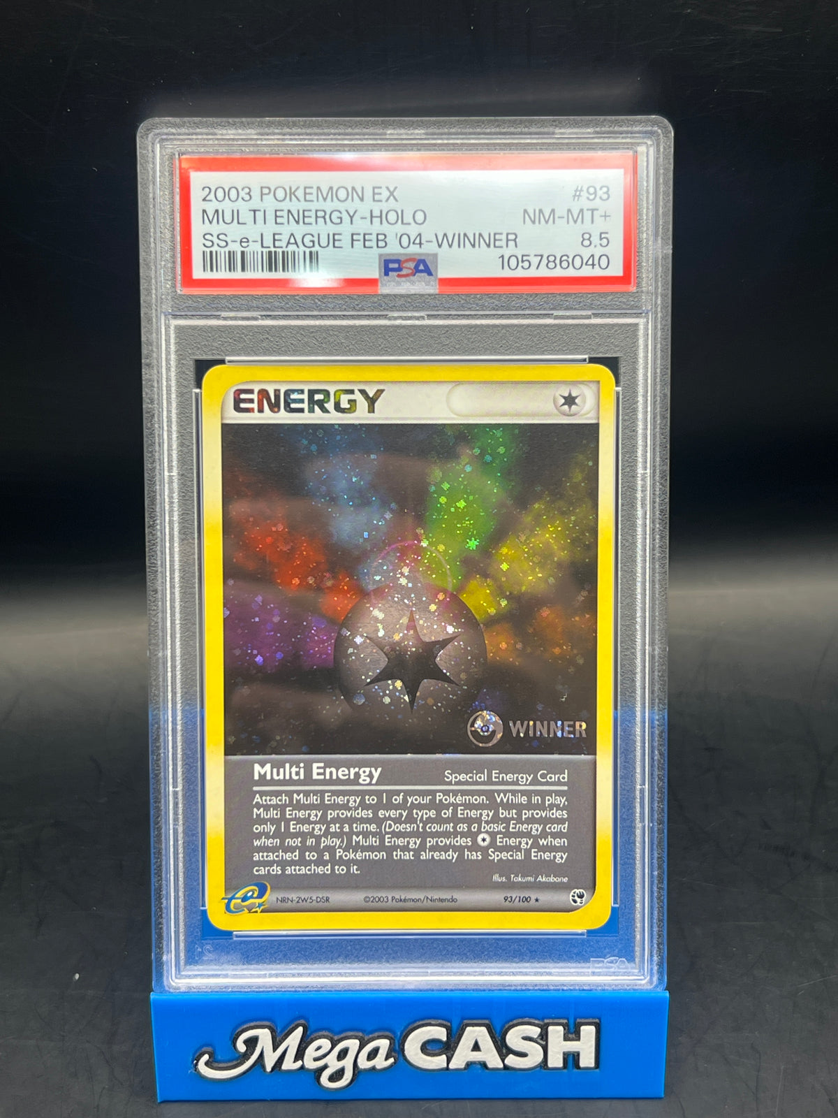 PSA 8.5 Multi Energy Holo SS-E-League Feb 2004 Winner