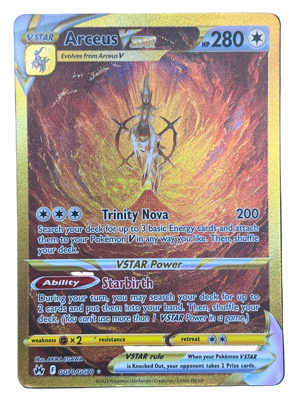 Pokémon - Arceus Vstar GG70/GG70 Crown Zenith