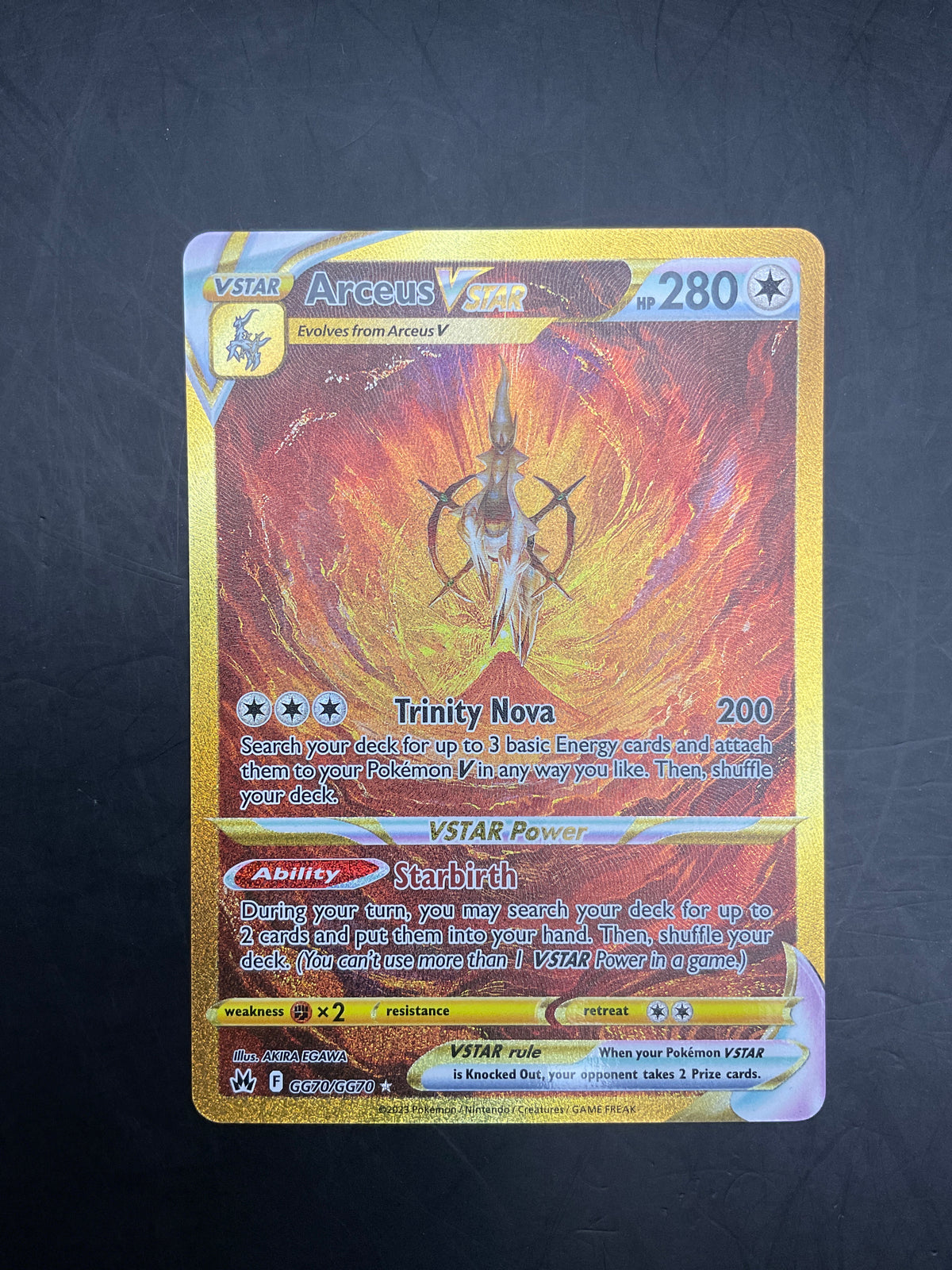 ARCEUS VSTAR GG70/GG70 CROWN ZENITH