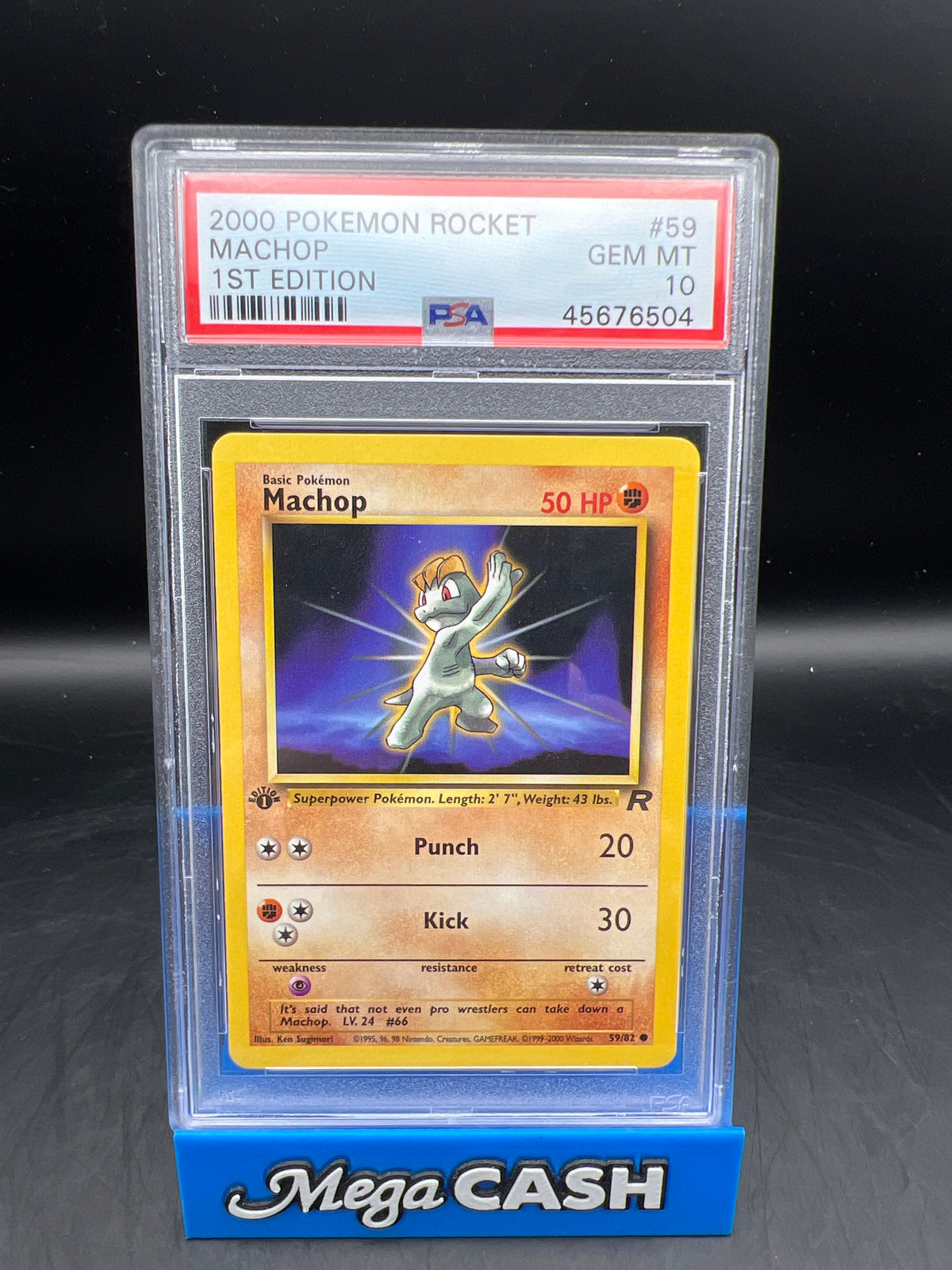 PSA 10 1ST EDITION MACHOP 59/82