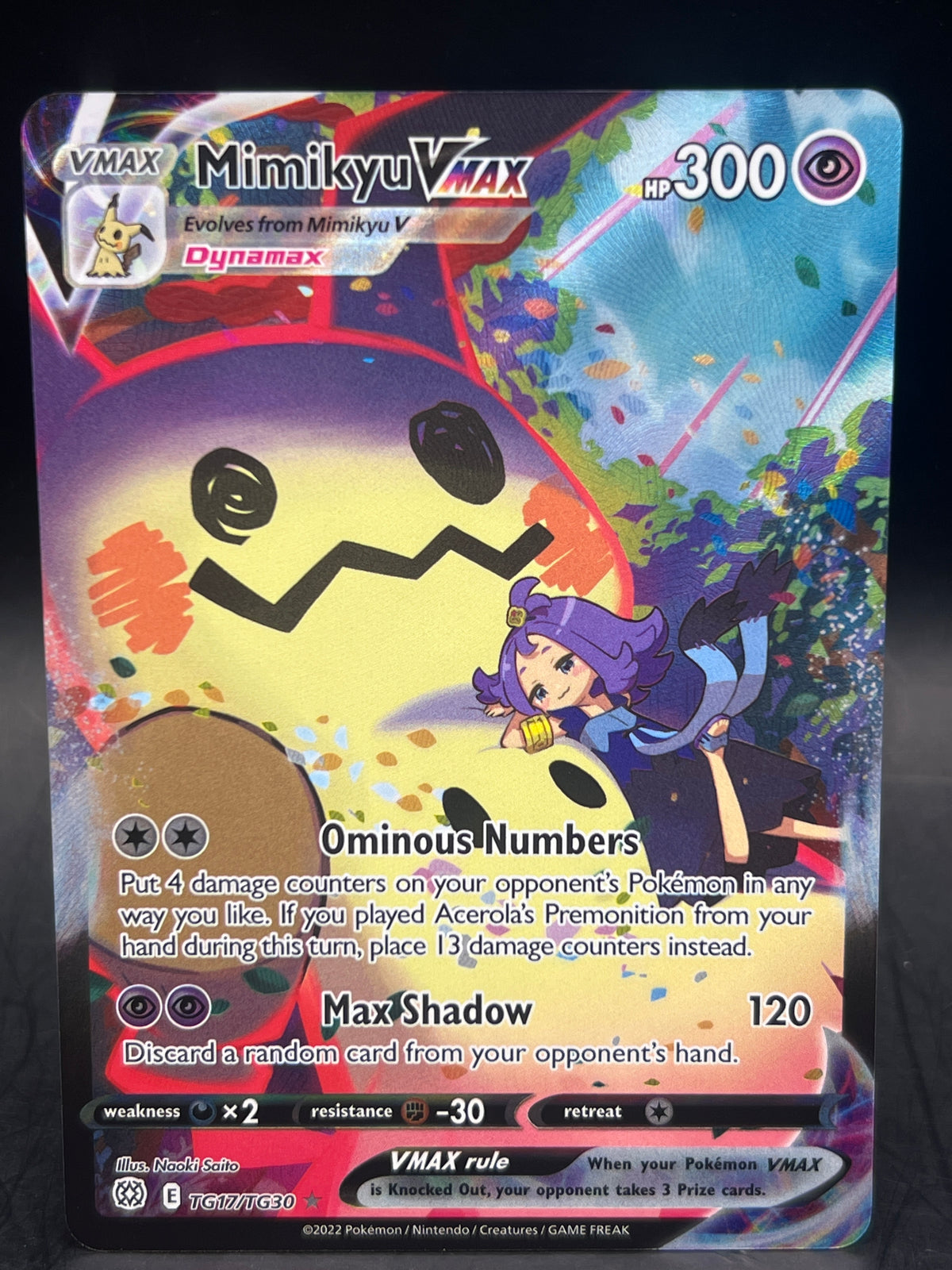 Mimikyu Vmax TG17/TG30 Brilliant Stars