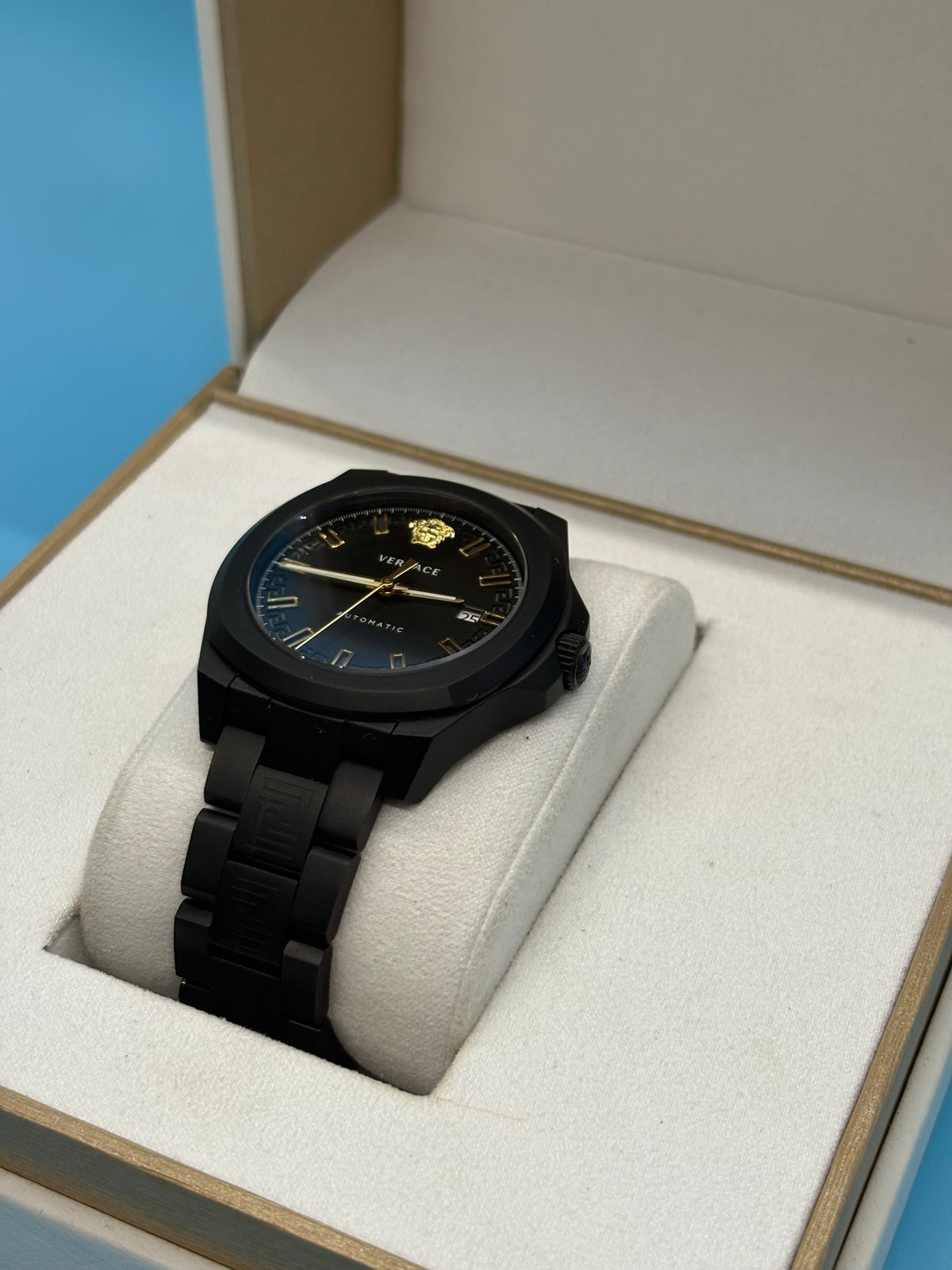Versace VE2A Men’s Black Automatic Watch