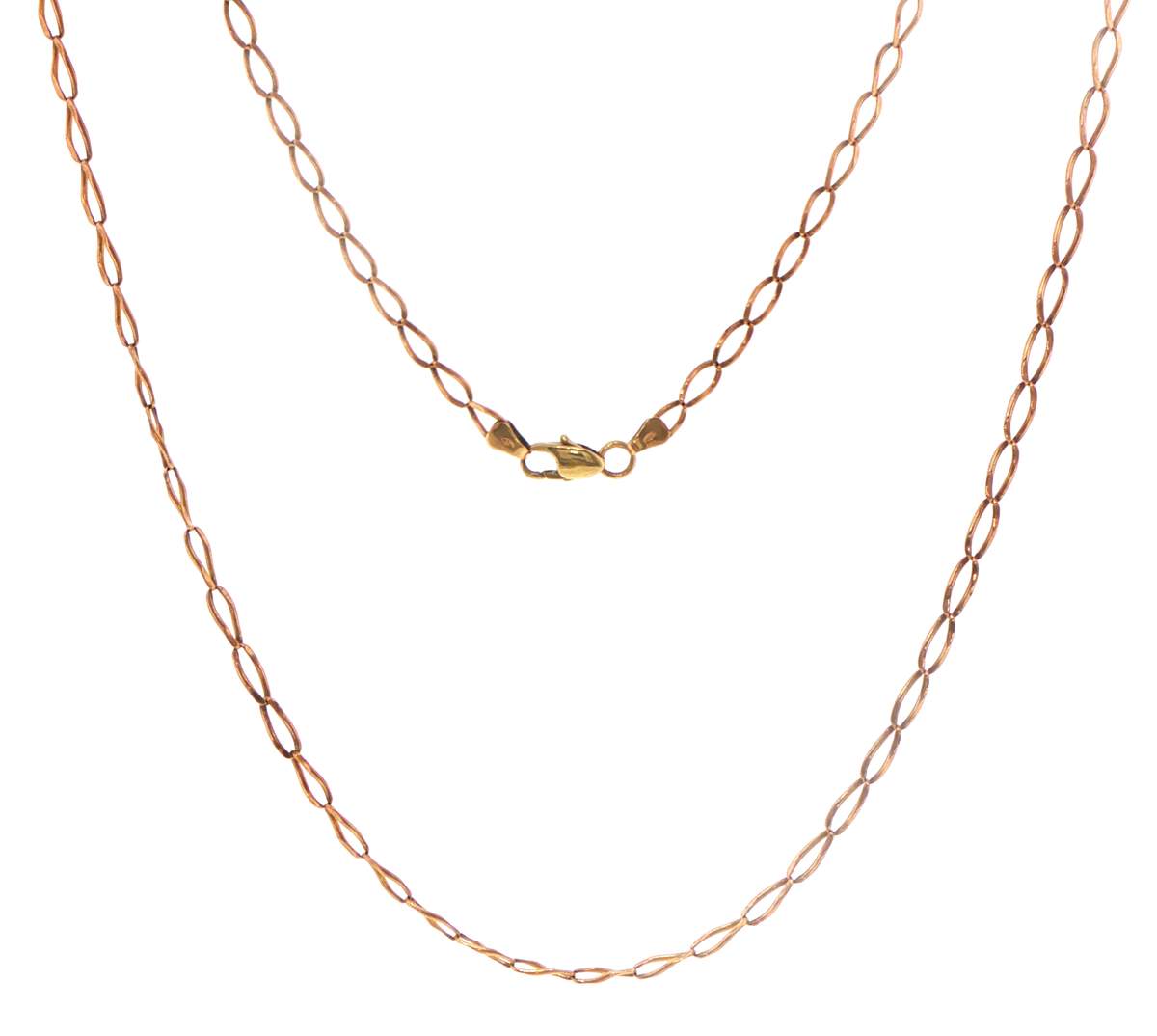 9ct Yellow Gold Oval Link Chain Necklace