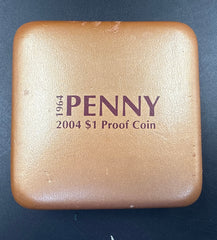 40th Anniversary 1964, of the Last Australian Penny - 2004 $1 Proof Coin