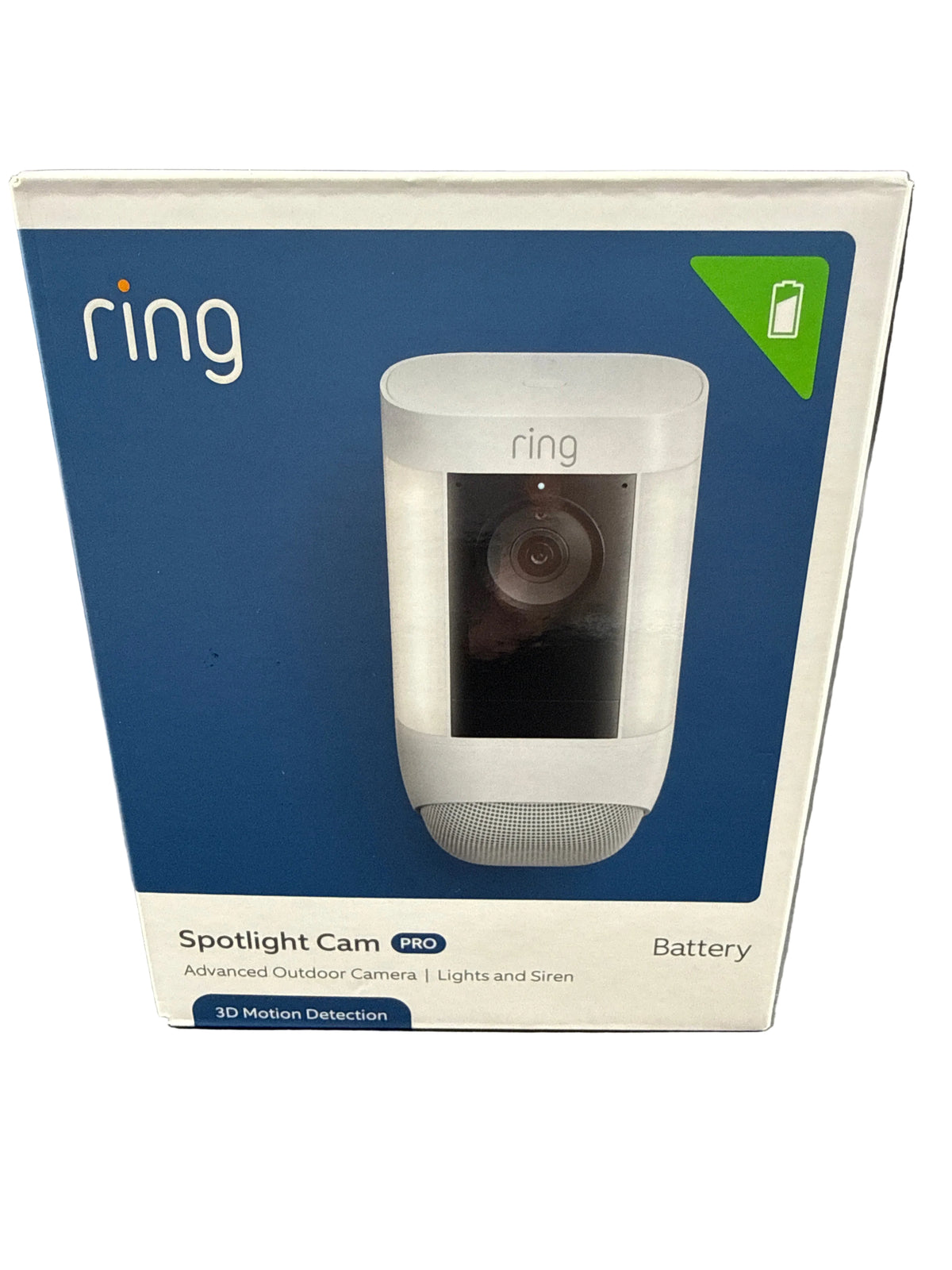 RING - Spotlight Cam Pro - Advanced Outdoor Camera - Lights And Siren