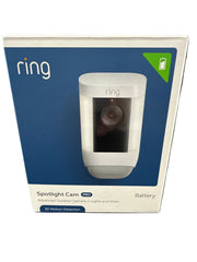 RING - Spotlight Cam Pro - Advanced Outdoor Camera - Lights And Siren