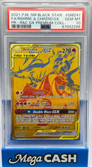 Pokémon - PSA 10 Reshiram & Charizard Gx SM247