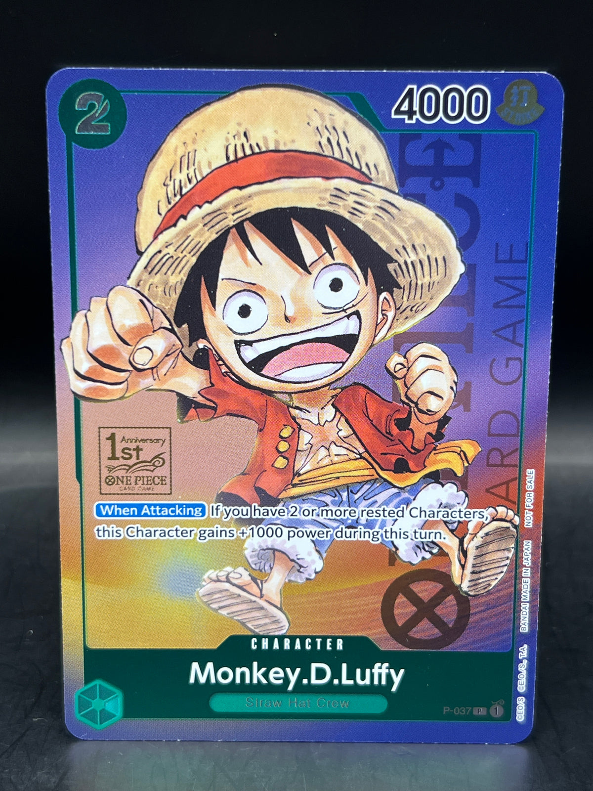 One Piece TCG Monkey.D.Luffy P-037