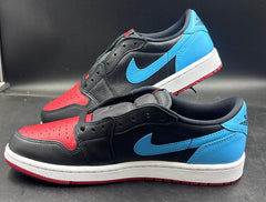 NIKE - WMNS Air Jordan 1 Retro Low OG - With Black and Red Laces - Size 9.5 US Men’s