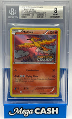 Pokémon BGS 8 Moltres XY127 Staff XY Fates Collide