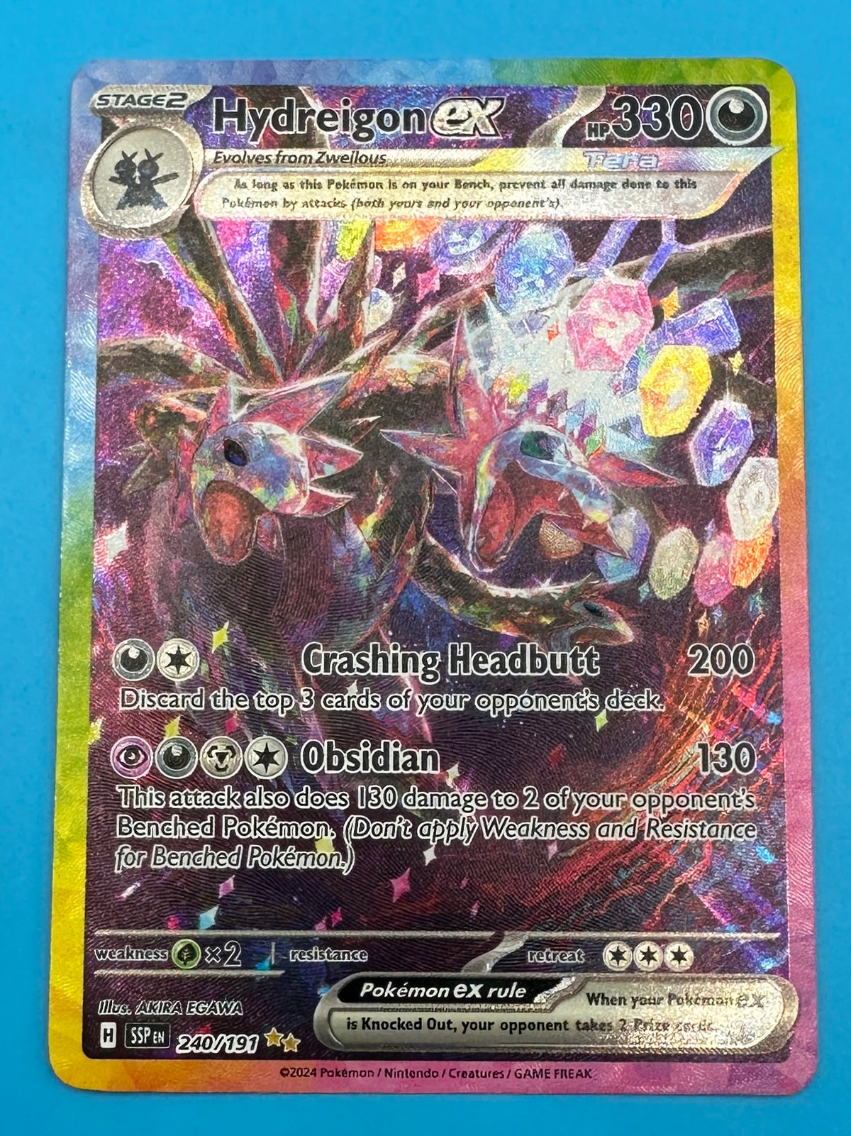Hydreigon EX Special Illustration Rare - Surging Sparks