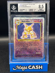 BGS 8.5 Alakazam 1/110 Rev Holo Legendary Collection Firework Foil