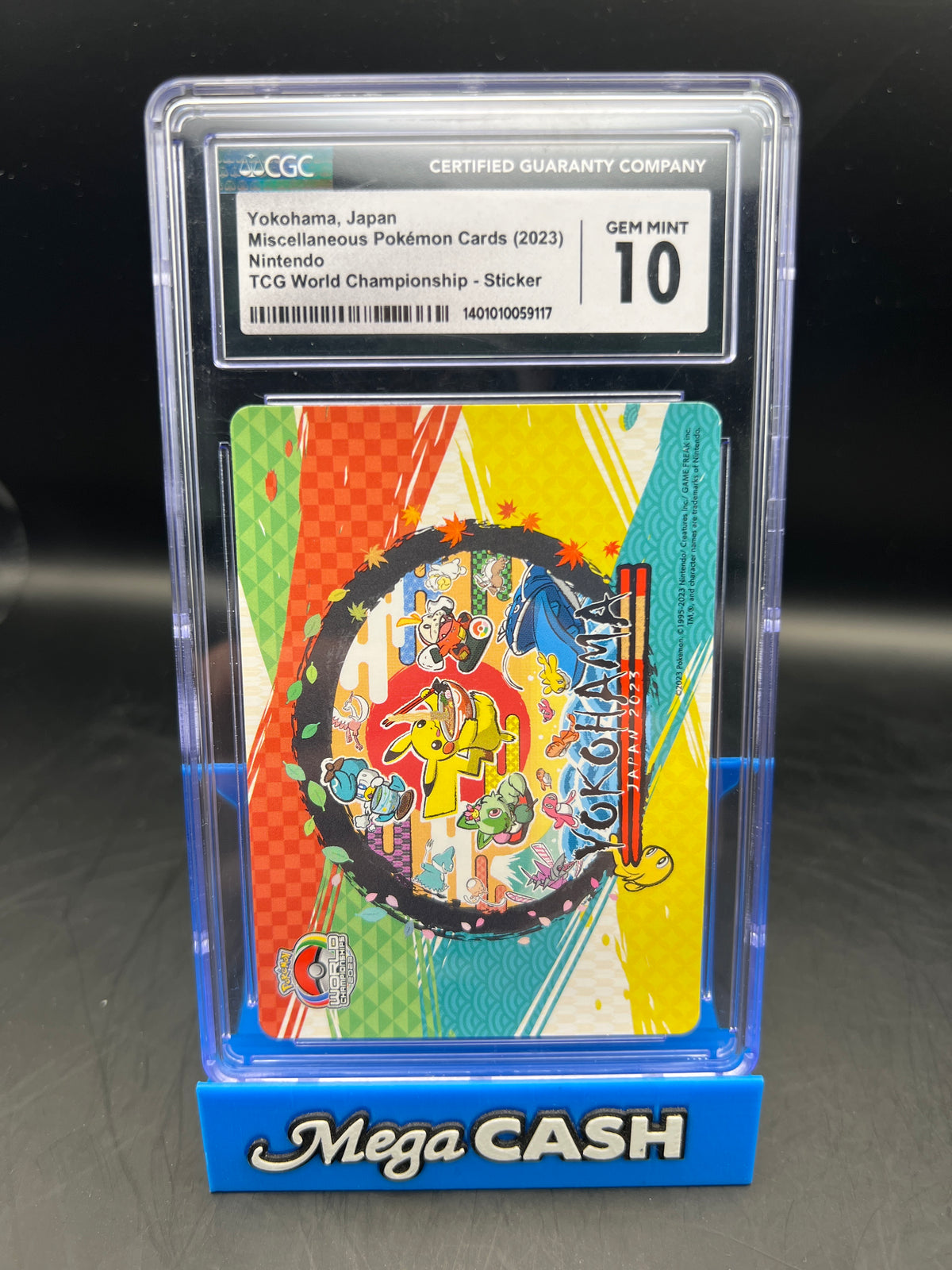 CGC 10 YOKOHAMA JAPAN 2023  WORLD CHAMPIONSHIP STICKER