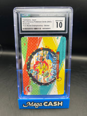 CGC 10 YOKOHAMA JAPAN 2023  WORLD CHAMPIONSHIP STICKER