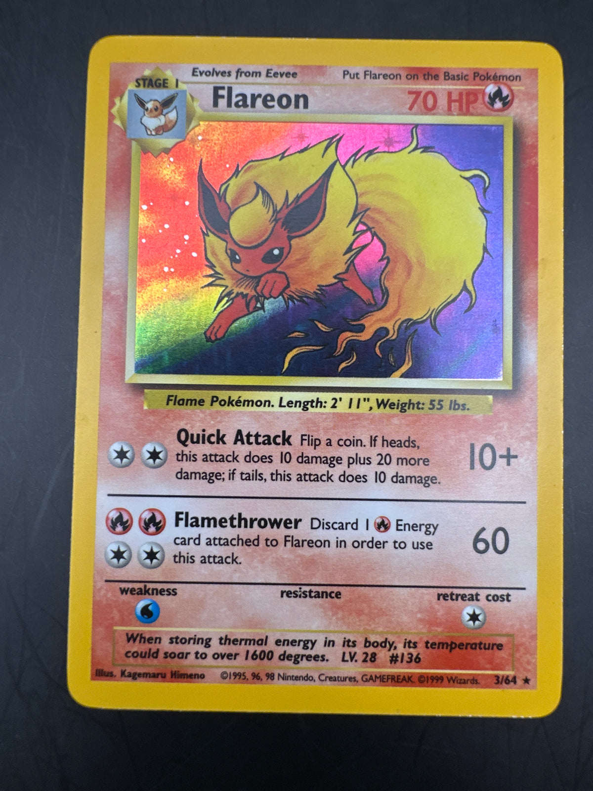 FLAREON JUNGLE NO SYMBOL ERROR 3/64