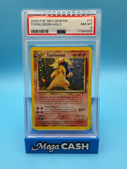 Pokémon 2000 Typhlosion Holo Neo Genesis - PSA NM-MT 8